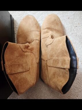 Women's Suede Ankle Boots Soft (Tan) - NEW